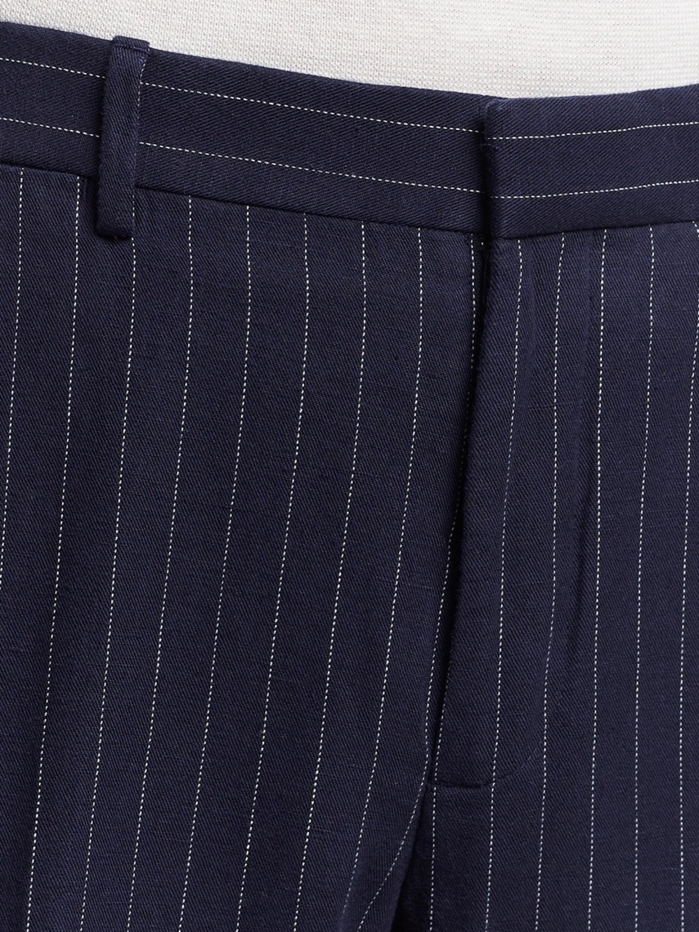 Ralph Lauren Dark Blue Pinstripe Trousers - Picture 7 of 8